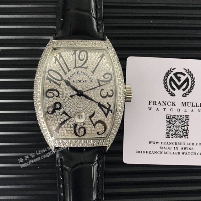 法穆蘭最新款滿天星男腕表 美洲鱷魚皮錶帶 法蘭克慕勒男士機械腕表  gjs2250